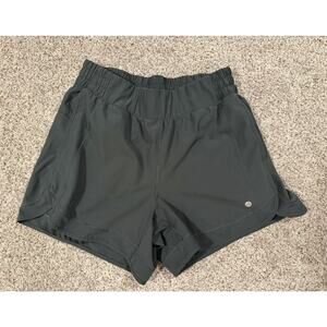 Womens Apana Olive Green Athletic Shorts sz M
